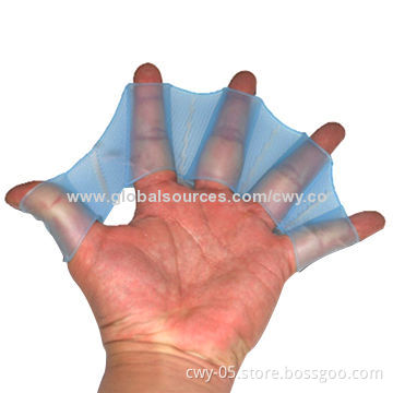 Silicone Swim Webbed Fins, Three Sizes are Available